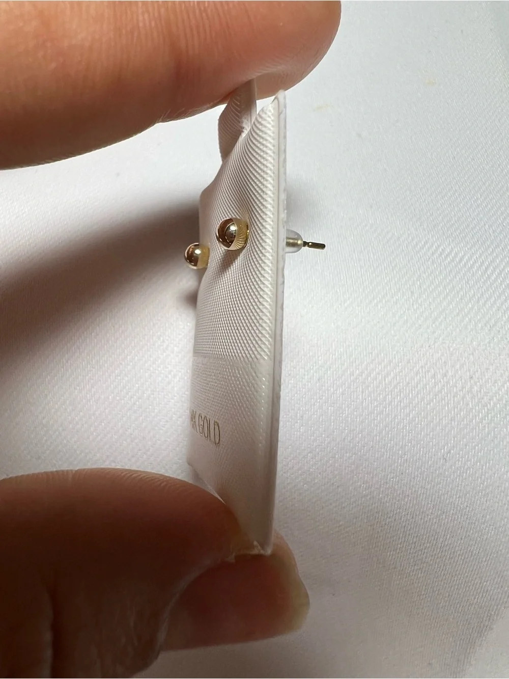 14K  3mm Gold Ball Stud Earrings